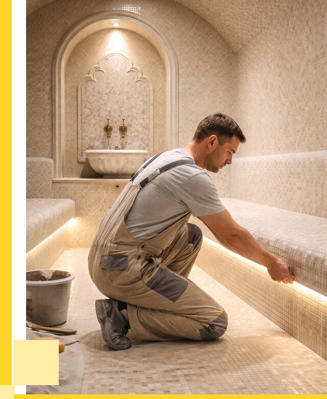 Отделка хамамов под ключ в Иркутске от 5730 р. | ЭриданРкт