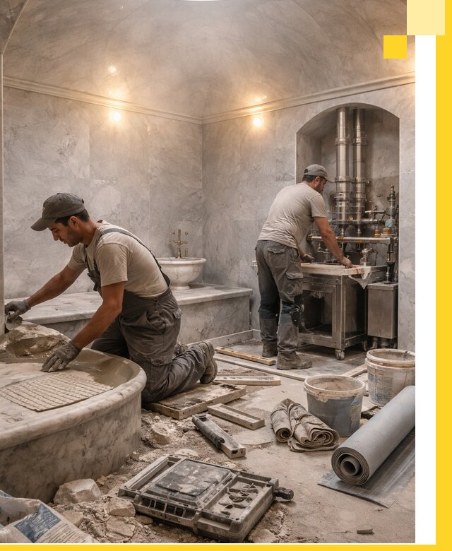 Строительство турецких бань хаммам под ключ в Иркутске