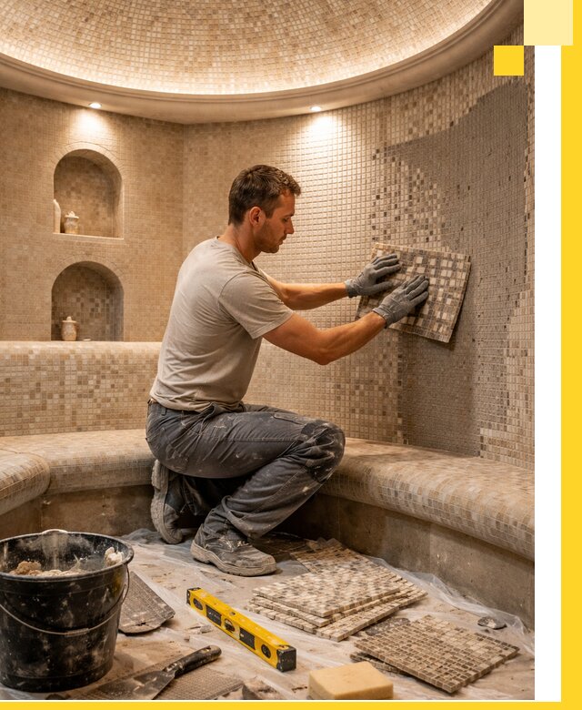 Устройство и монтаж домашнего хамама под ключ в Иркутске