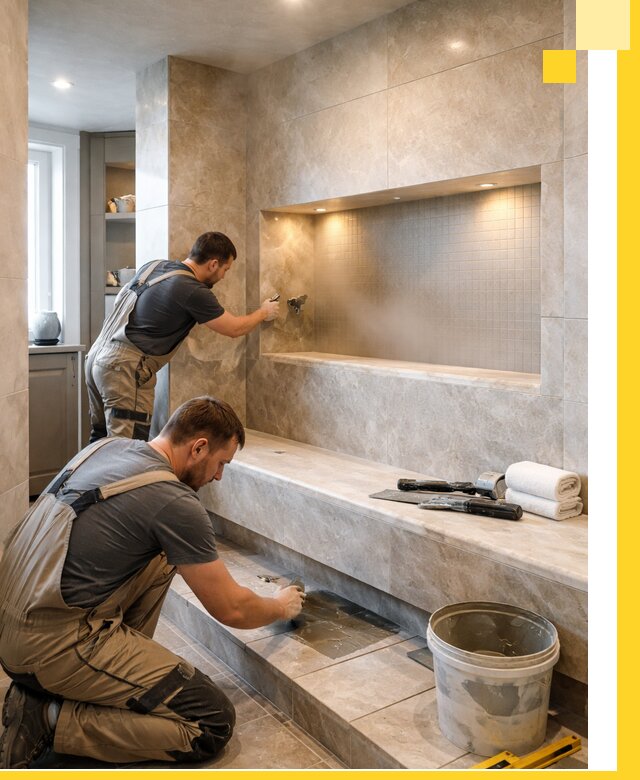 Профессиональное строительство хамама в квартире в Иркутске