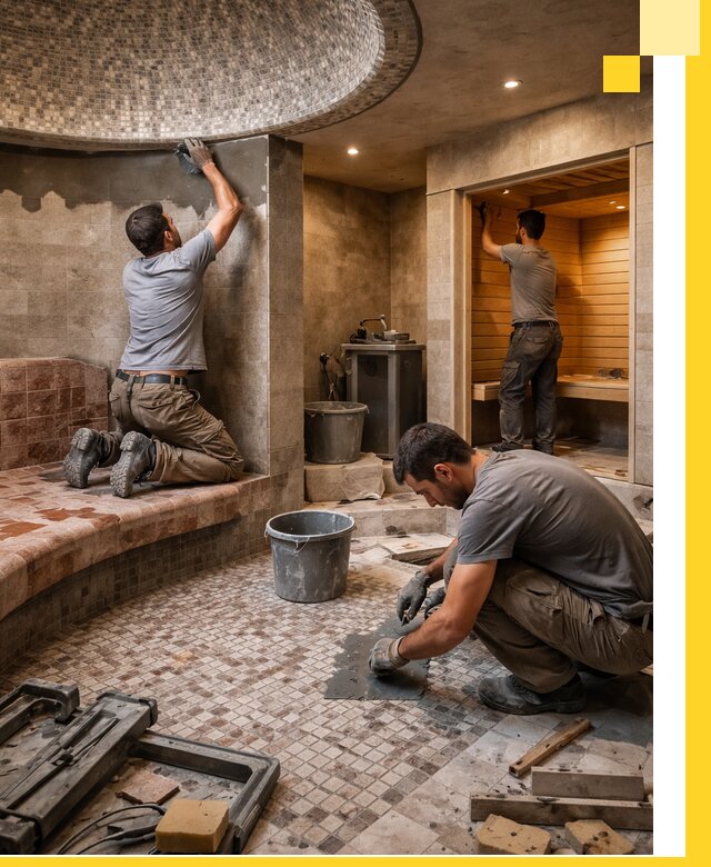 Проект и строительство хамама бани и сауны под ключ в Иркутске