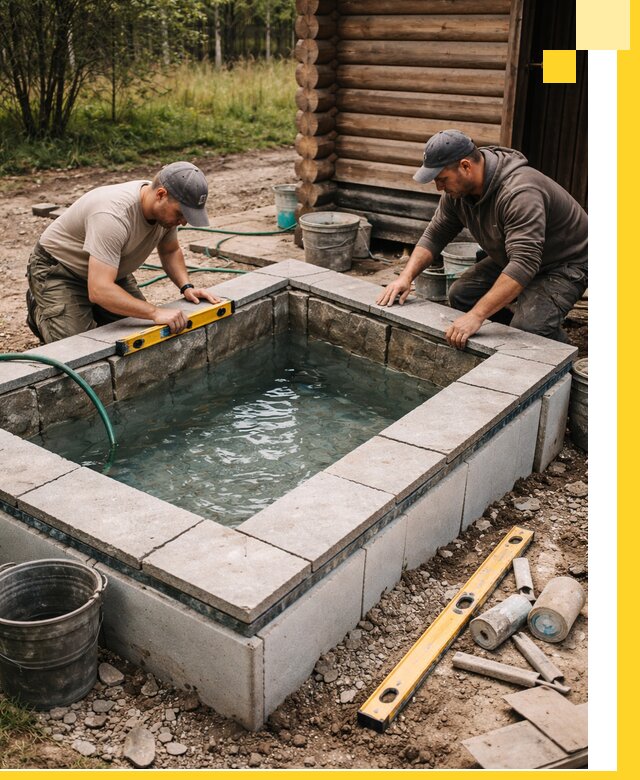 Изготовление и установка холодных купелей под ключ в Иркутске